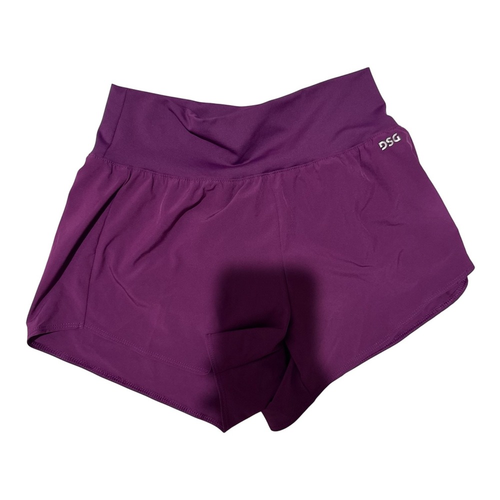 DSG Girls Stride High-Rise Purple Athletic Shorts Size Medium 10-12 NWT